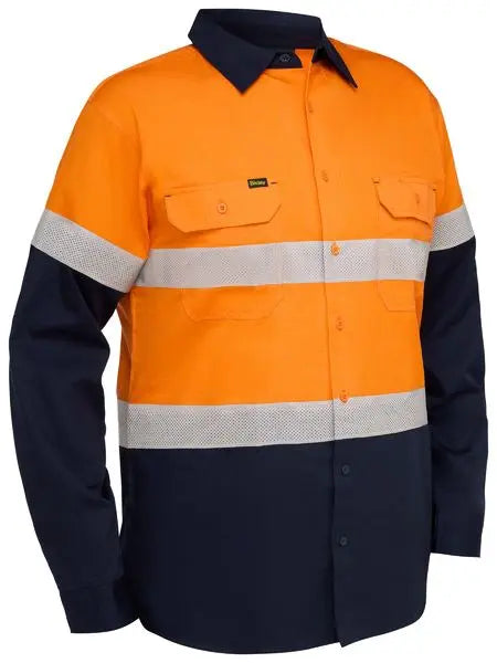 Bisley Workwear Long Sleeve Taped Ripstop Vented Shirt BS6495T Metro Workwear